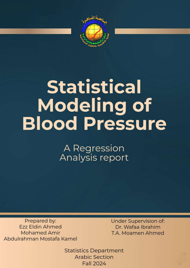 Statistical Modeling of Blood Pressure Full Cover